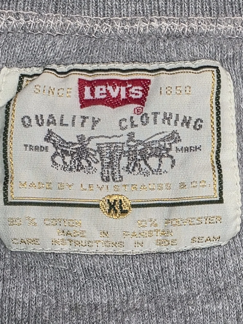 Levi’s Authentic Jeanswear | Thermal Waffle Henley | Gray XL